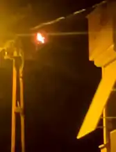 Şehir Merkezinde Elektrik Direği Yanması