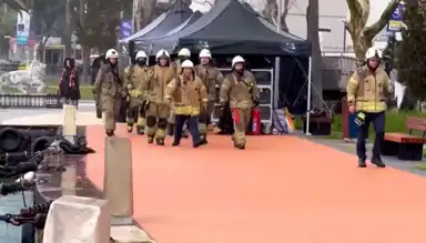 Galatasaray Adası'nda Küçük Yangın Söndürüldü