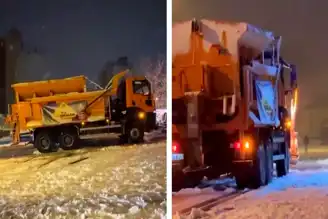 İstanbul'da Kar Felaketi: Küreme Aracı Bile Yolda Kaldı!