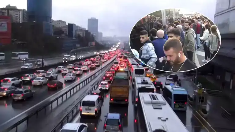 İstanbul'da Trafik Keşmekeşi Devam Ediyor